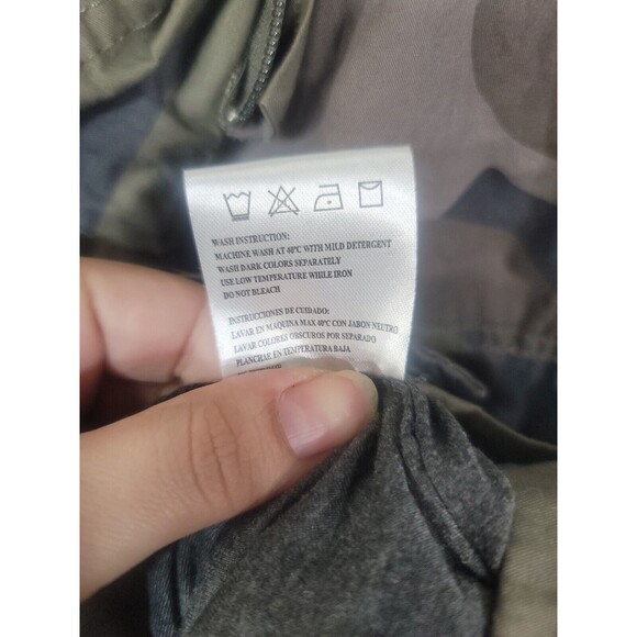 love me now womens camo print jacket size large pockets military style - Picture 7 of 10